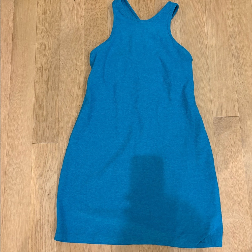 Beyond Yoga Spacedye Under Lock and Key Dress Small Blue